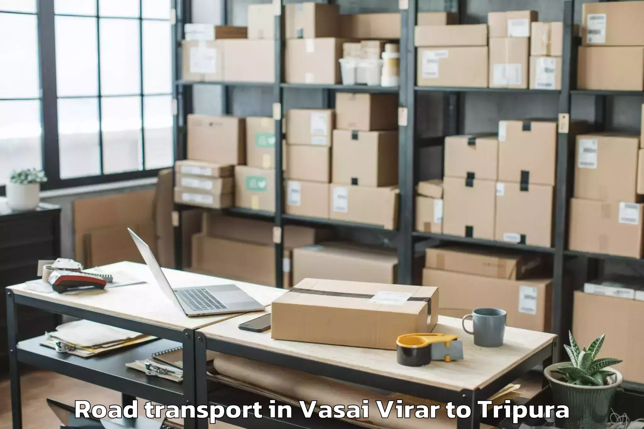 Top Vasai Virar to Aambasa Road Transport Available